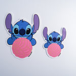 STICKER Stitch with pink concha