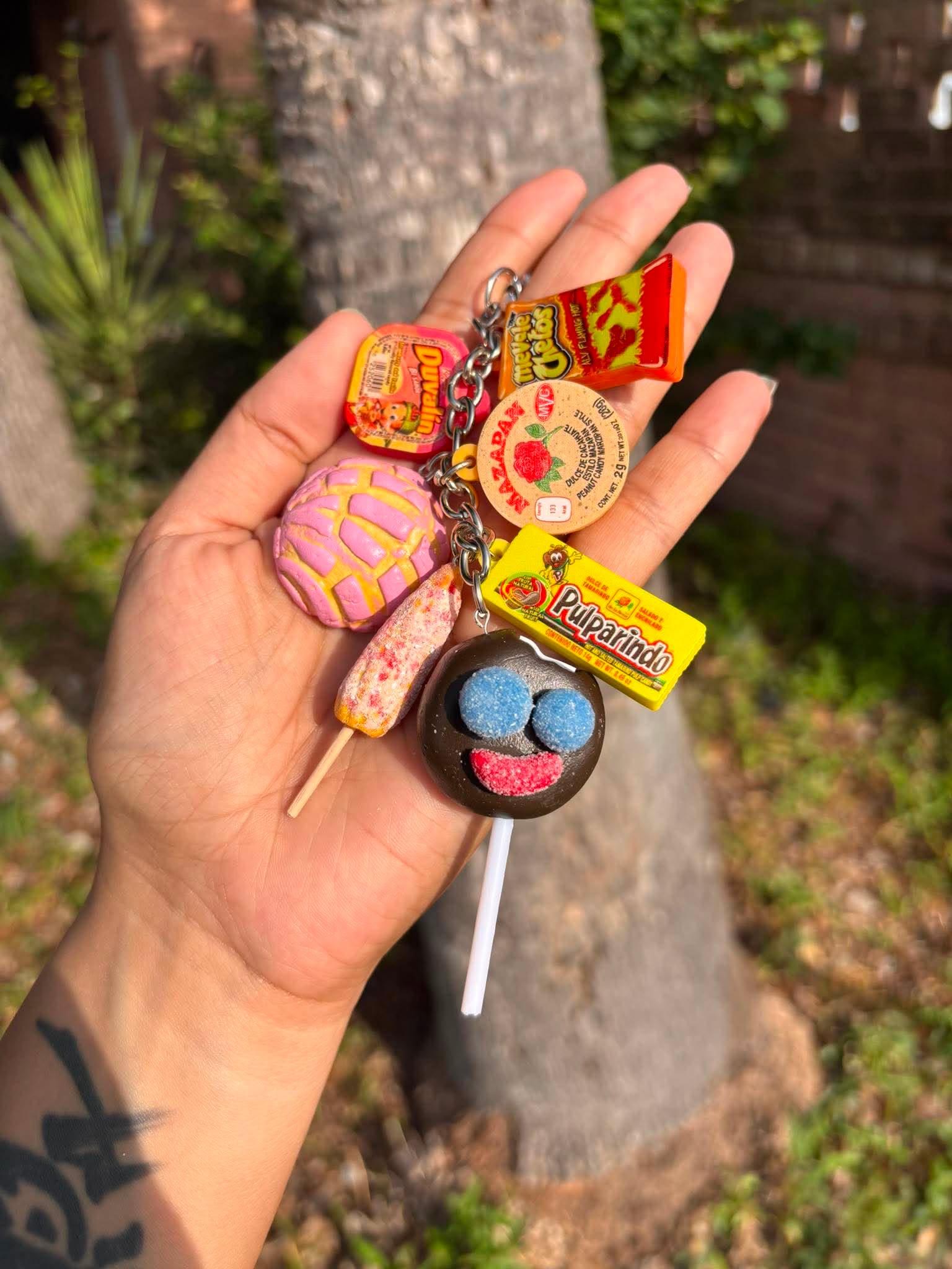 Mexi Candy & Snacks 7-Piece Keychain / Bag Charm – Me vale creations