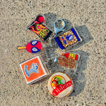 Fiesta Snacks 6-Piece Acrylic Keychain Clip