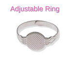 Concha adjustable ring handmade