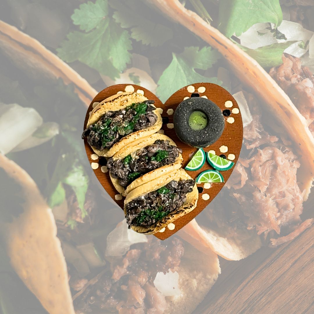 Heart 3pc street taco Magnet