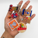 Fiesta Snacks 6-Piece Acrylic Keychain Clip