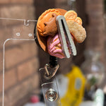 Pan Dulce Tray with Tongs Badge Reel
