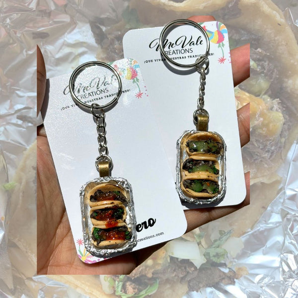 Street tacos 3pc keychain – Me vale creations