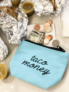 Embroidered Taco Money Pouch