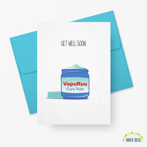 Get Well Soon - Vapuruu card