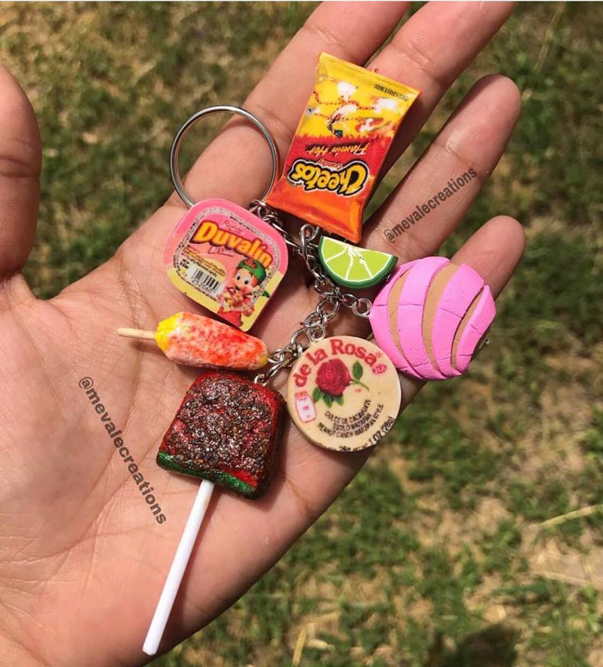 Keychain  Mexi  6pc Charm Handmade
