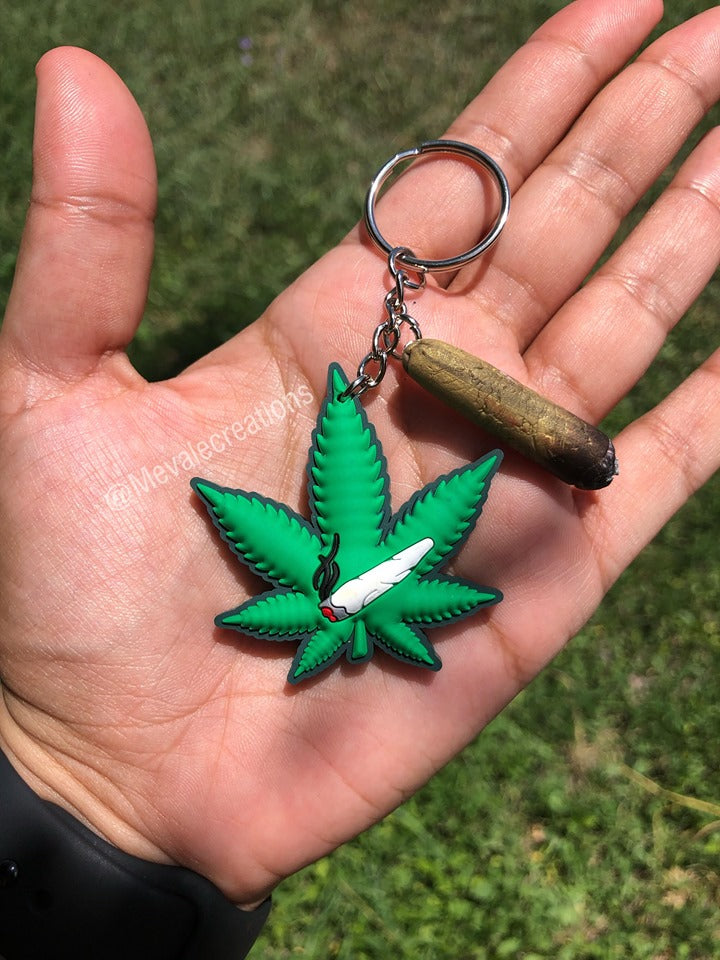 Keychain Weed with Bud (Rubber)