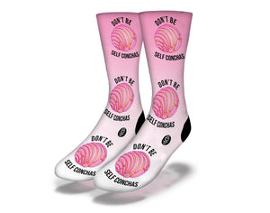 Don't Be Self Conchas Socks pink/white