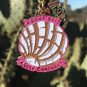 Don't Be Self-Conchas (Pink) Keychain