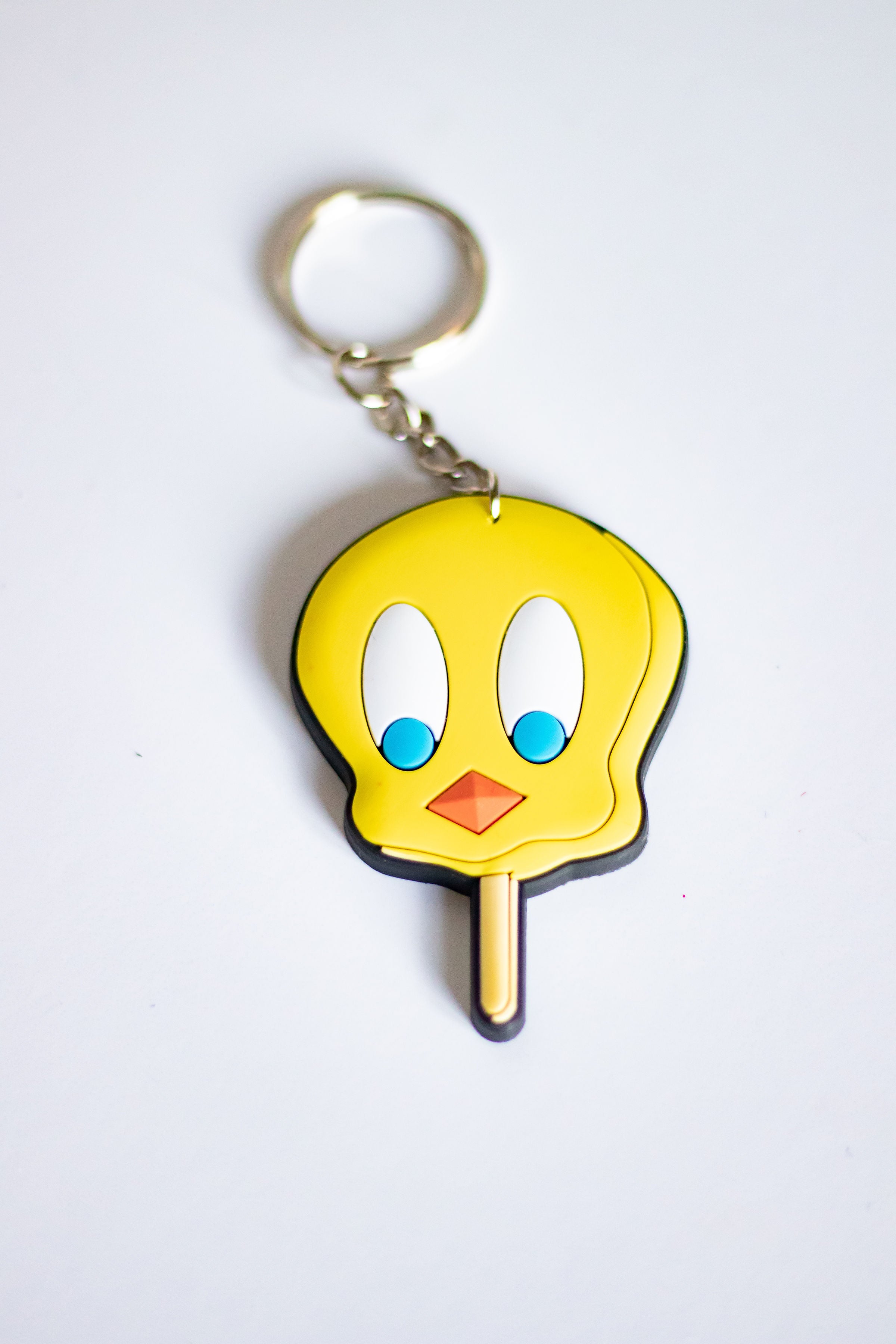 Keychain Yellow Bird (rubber)